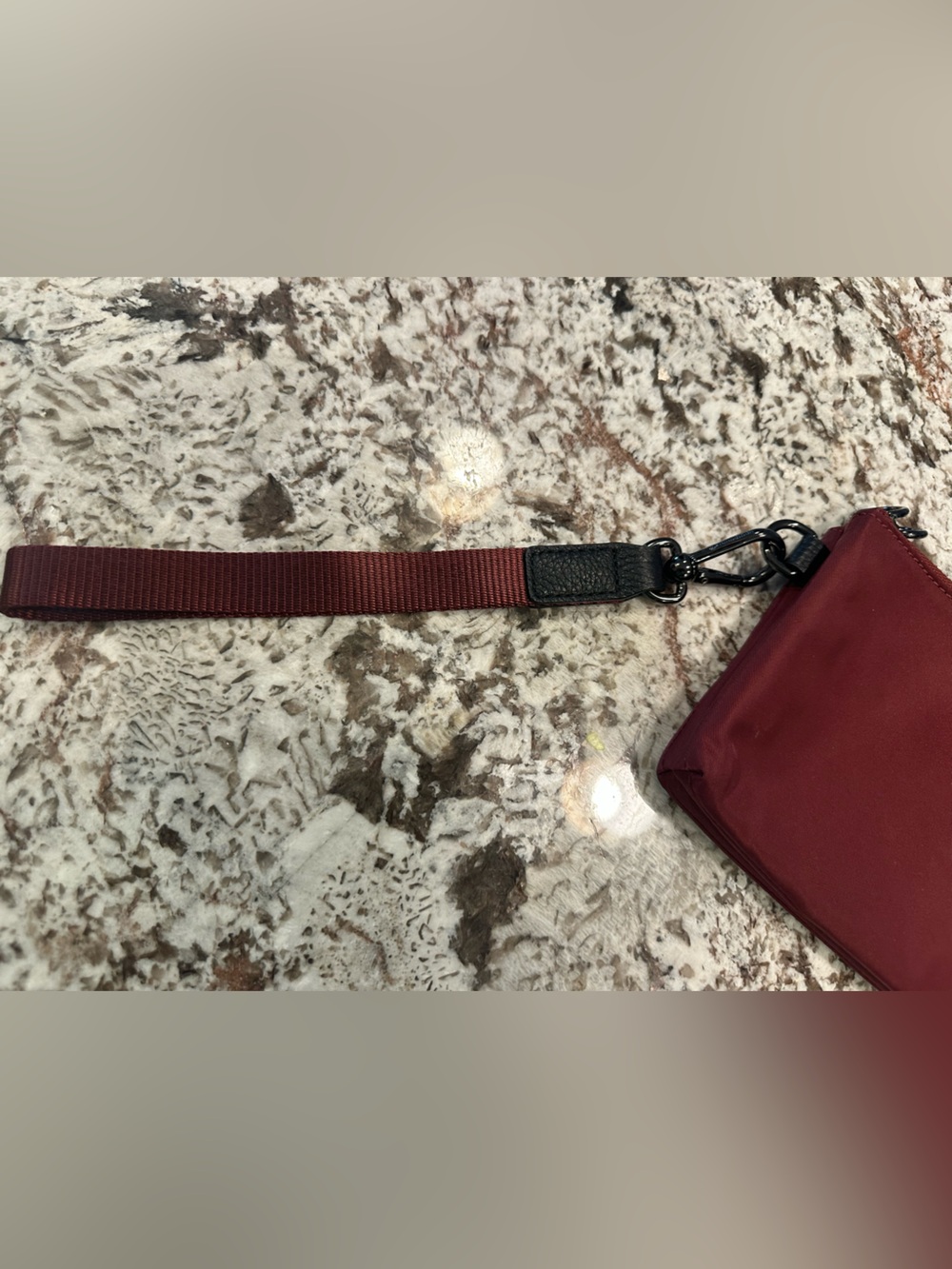 Lululemon Burgundy Wristlet Pouch - Picture 4 of 8